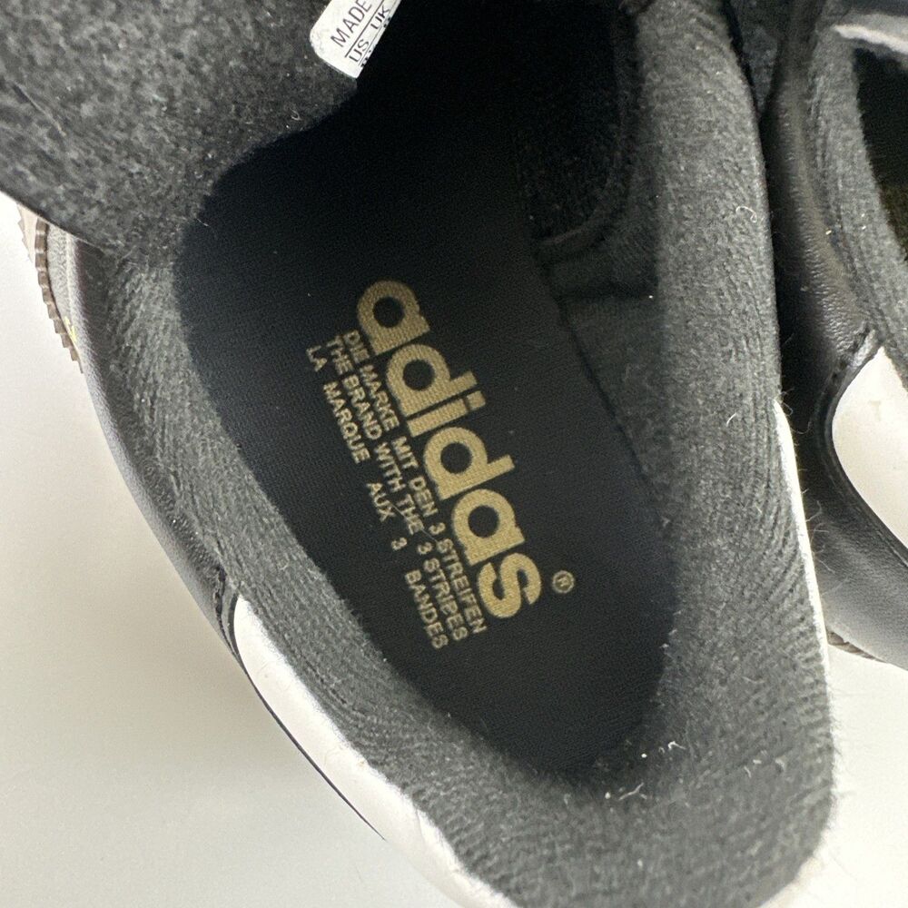 Adidas Samba Classic Indoor Soccer Shoe Sneaker Black White Stripes Men 8.5 W9.5 - Picture 8 of 12